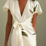 Amelia | Elegant Floral Wrap Dress