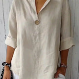 NAYLA™ - Casual V-Neck Blouse