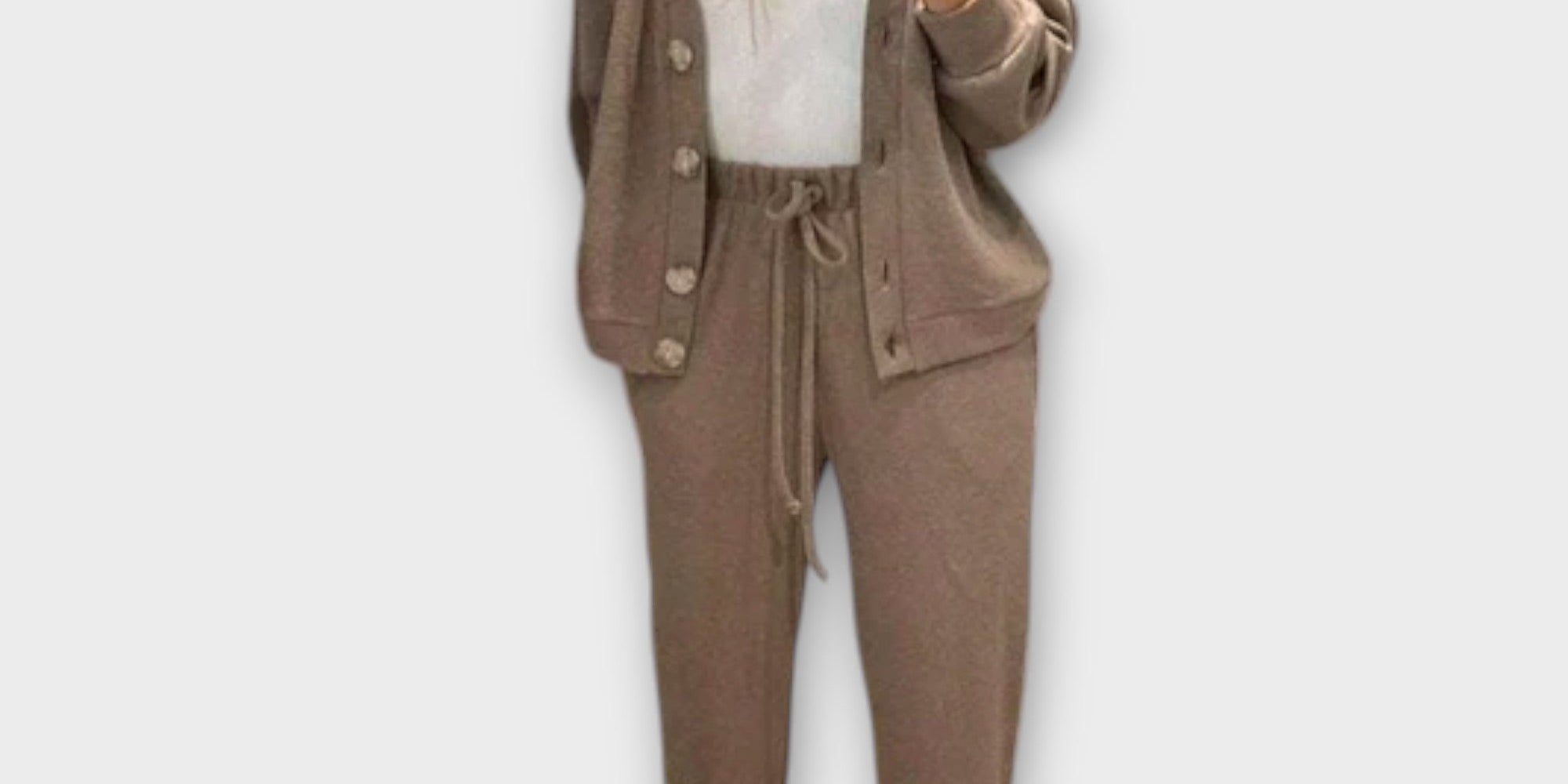 Chantal – Cardigan and Trousers Set