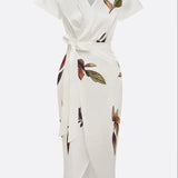 Amelia | Elegant Floral Wrap Dress