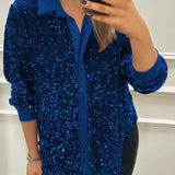 CIARA™ - Shimmer Sequin Shirt