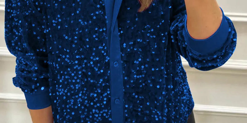 CIARA™ - Shimmer Sequin Shirt