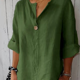 NAYLA™ - Casual V-Neck Blouse