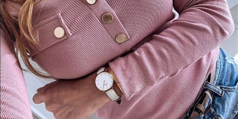 GERMAIN™ – Casual Long-Sleeve Button Shirt Top