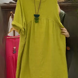 MANDIRA | Cotton and Linen Dress