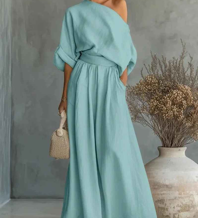 Eliza - Elegant Off-Shoulder Two-Piece Set