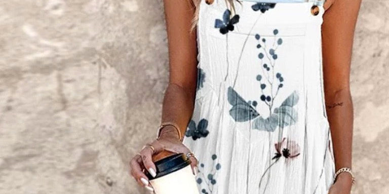 Fiona Floral Dungarees