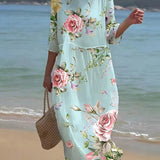 Keely | Sunset Flower Dress