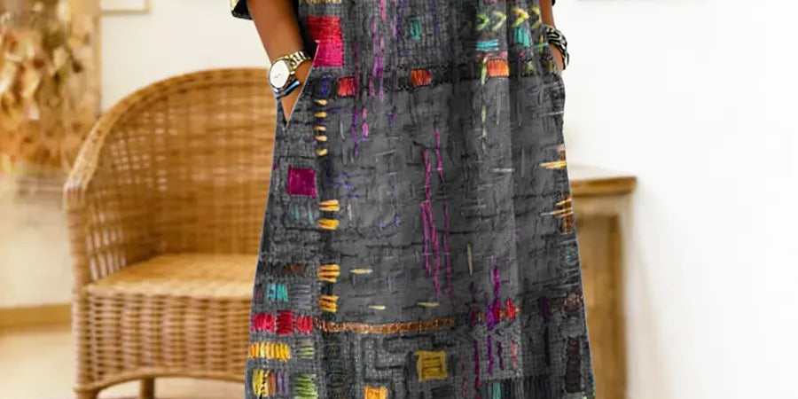 Eliana | Printed Midi Dress