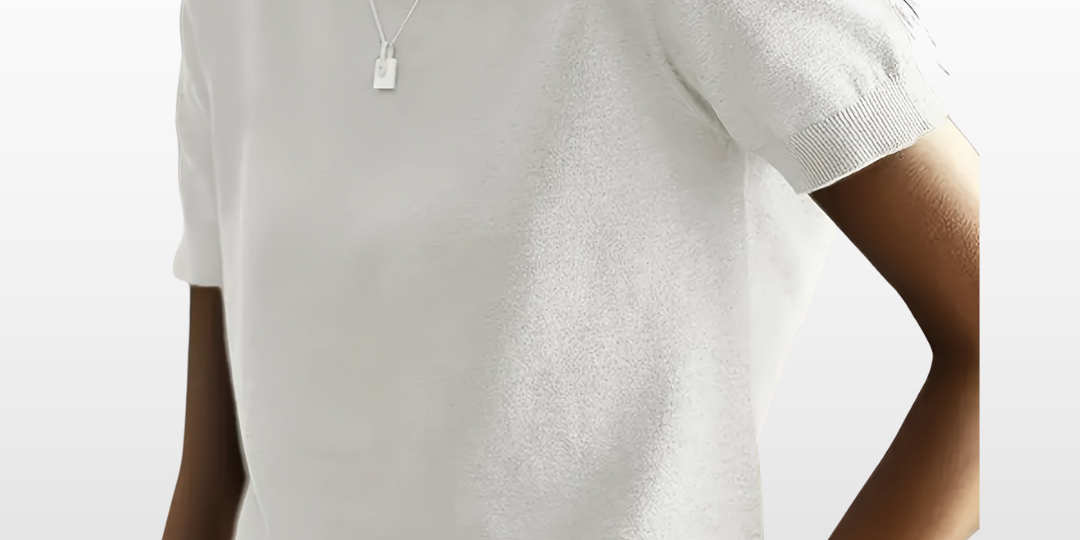 Leny - Relaxed Fit Short Sleeve Round Neck Knit Top