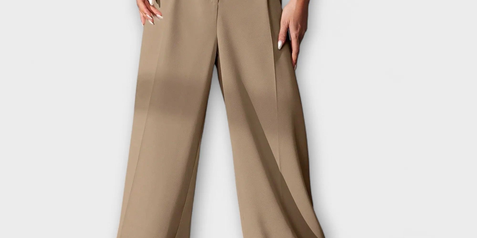 High-Waisted Wide-Leg Women's Trousers