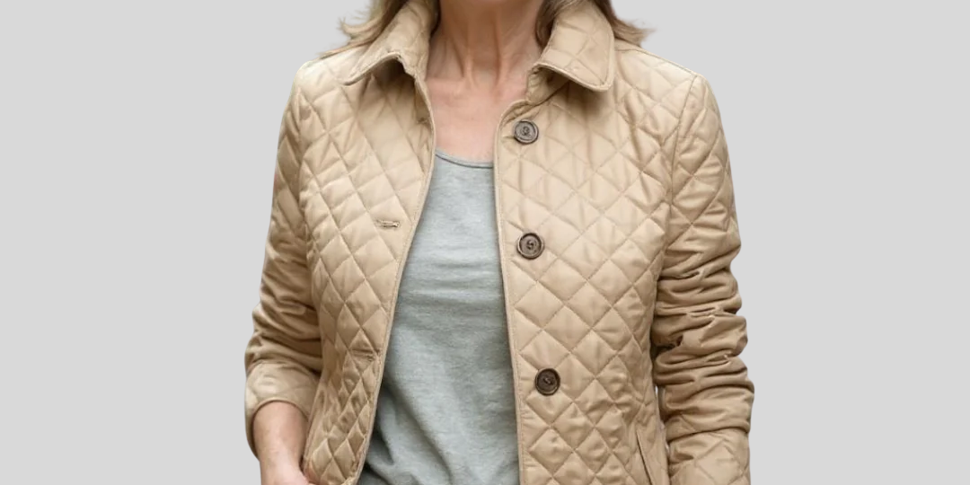 Diana - Casual Quilted Jacket with Turned-Down Collar
