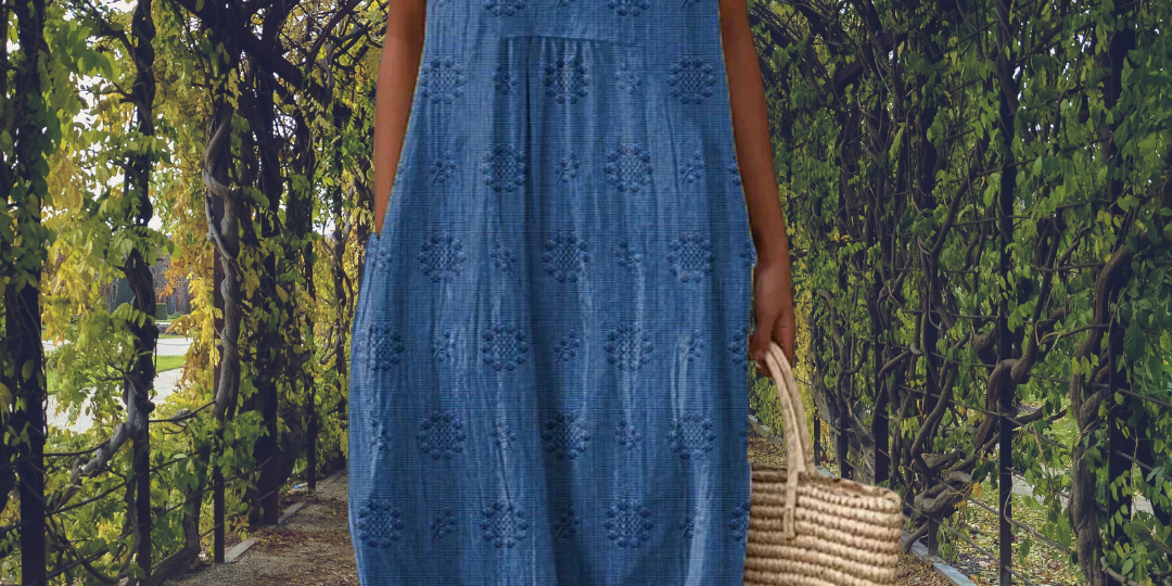 Aikaterini – Elegant sleeveless dress with pockets