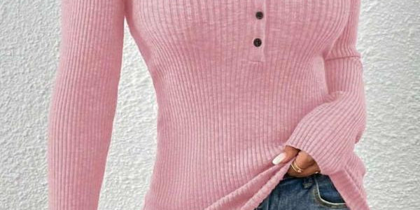 SHASHA™ - Elegant Chic Slim Fit Long Sleeve Round Neck Tops