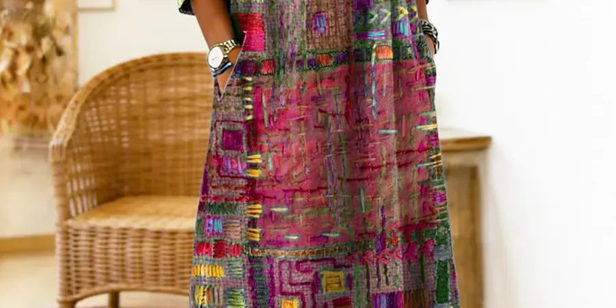Eliana | Printed Midi Dress