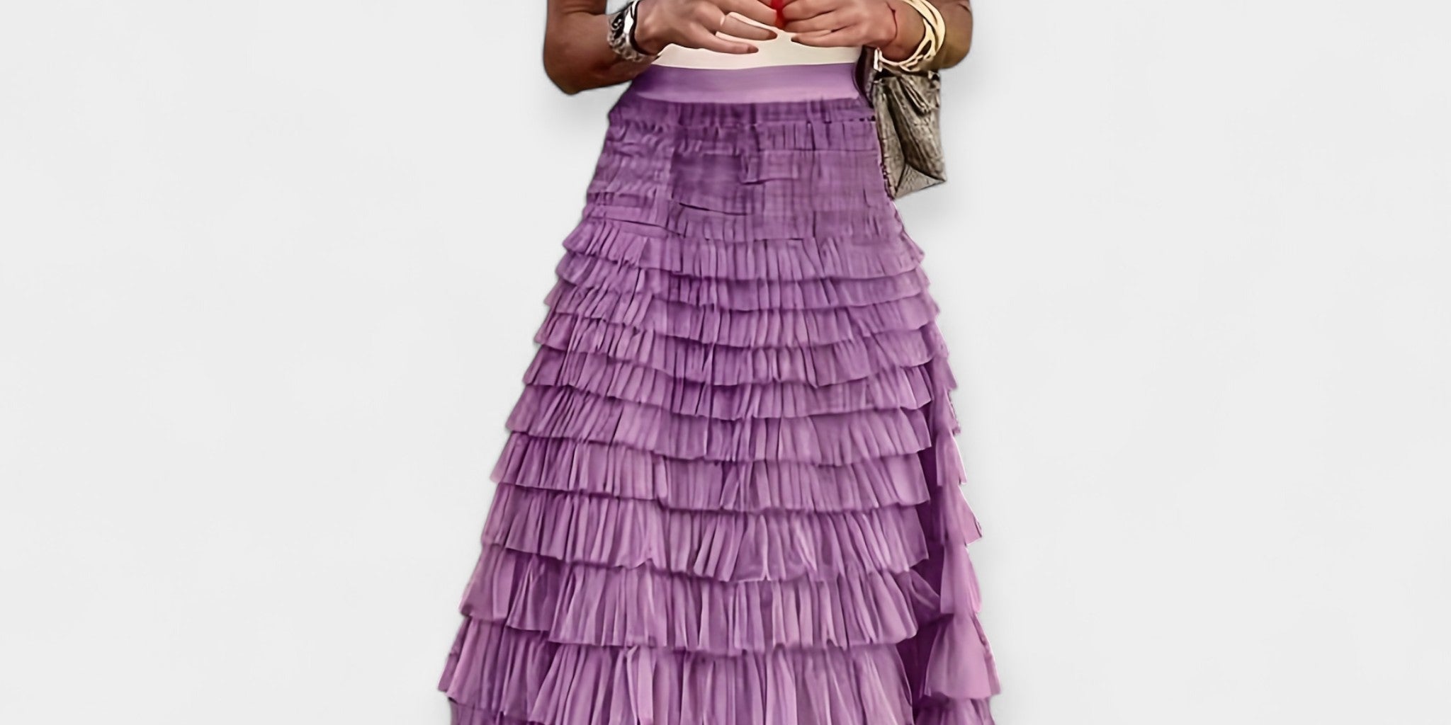 Boho Skirt with Satin Finish