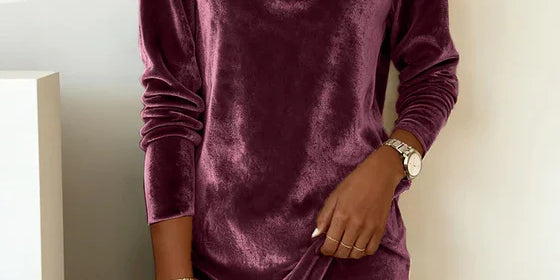 Rosa | Velvet Loose Cut Dress