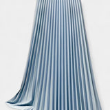Pleated Satin Maxi Skirt
