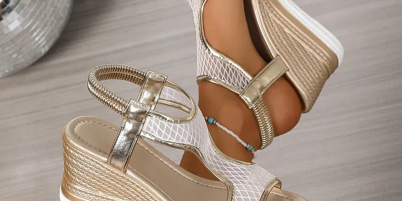 Nadia | Elegant Slip-On Wedge Sandals