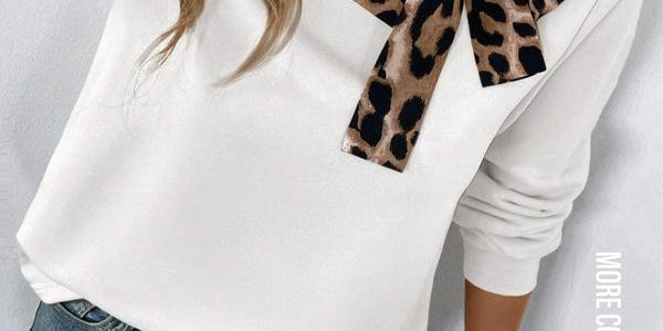 MANDY™ - Casual Leopard Print Long Sleeve Sweatshirt Trendy