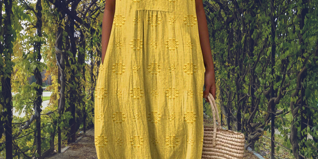 Aikaterini – Elegant sleeveless dress with pockets