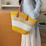 Cora™ | The Colourful Woven Straw Tote