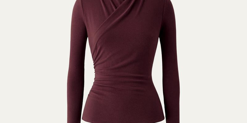 NICA™ - Simple Surplice Long Sleeve Top Medium Length