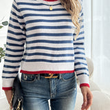 Mary | Striped Crewneck