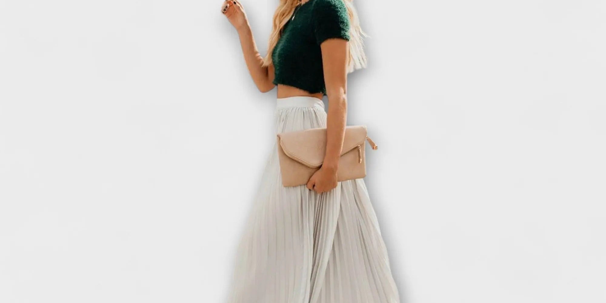 Jimena | Light Pleated Maxi Skirt