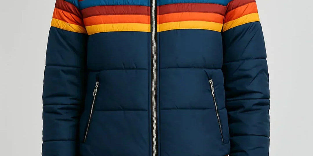 Sierra - Women’s Retro Striped Puffer Jacket