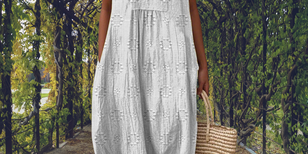 Aikaterini – Elegant sleeveless dress with pockets