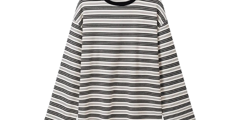 LAIZA™ – Modern Long Sleeve Striped Shirt