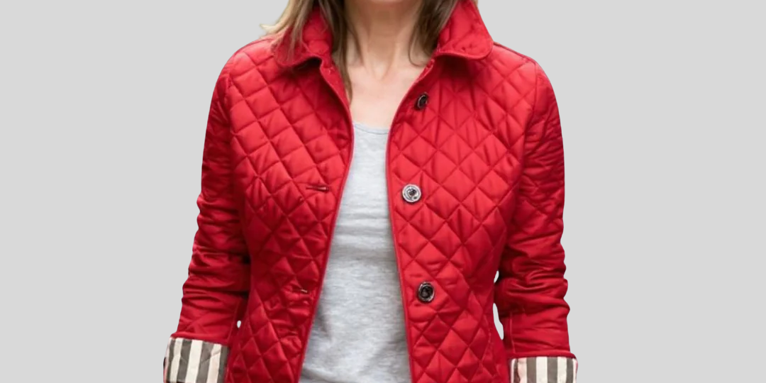 Diana - Casual Quilted Jacket with Turned-Down Collar