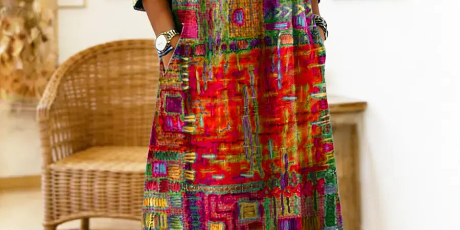 Eliana | Printed Midi Dress
