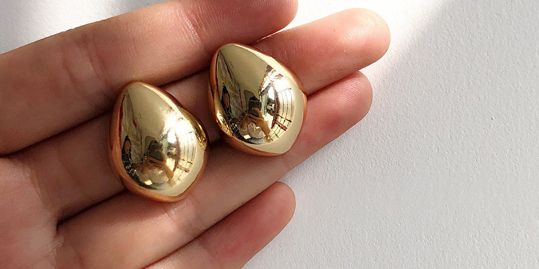 Metallic Drop Earrings