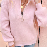 Faye | Zipper Sweater