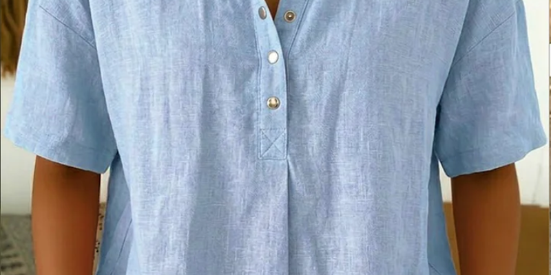 Arabella - Relaxed Fit Button Blouse