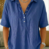 Arabella - Relaxed Fit Button Blouse