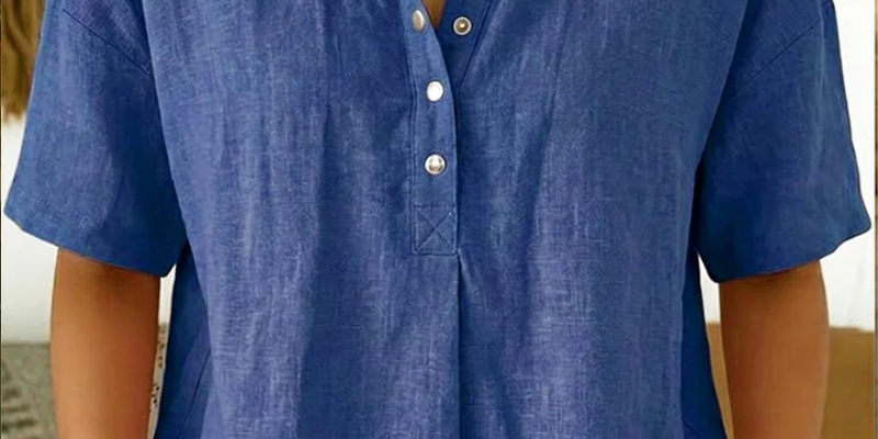 Arabella - Relaxed Fit Button Blouse