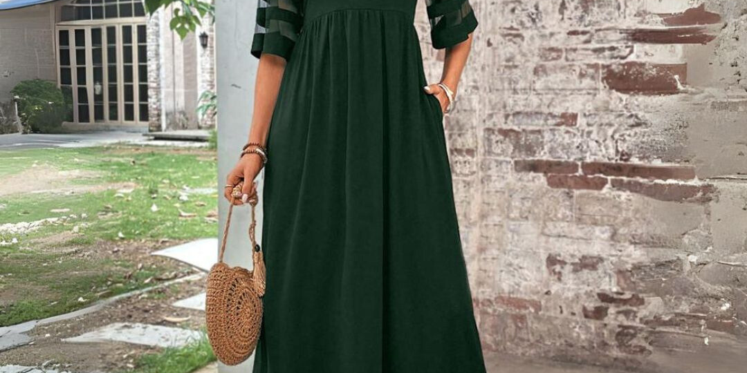 Aubrey™ – Flattering Tummy-Smoothing Midi Dress