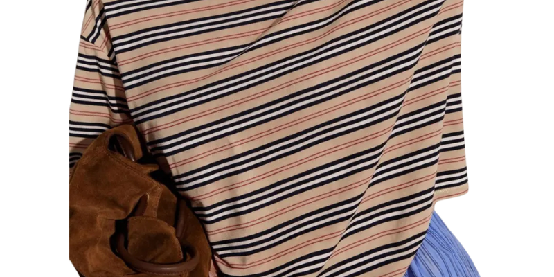 LAIZA™ – Modern Long Sleeve Striped Shirt