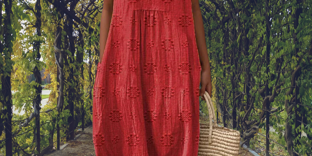 Aikaterini – Elegant sleeveless dress with pockets