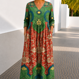 Judith | Vintage Floral Maxi Dress