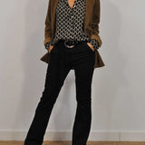ELVIRA™ - Geometric V-Neck Blouse