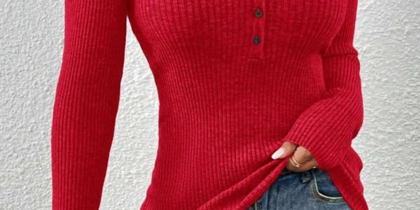 SHASHA™ - Elegant Chic Slim Fit Long Sleeve Round Neck Tops