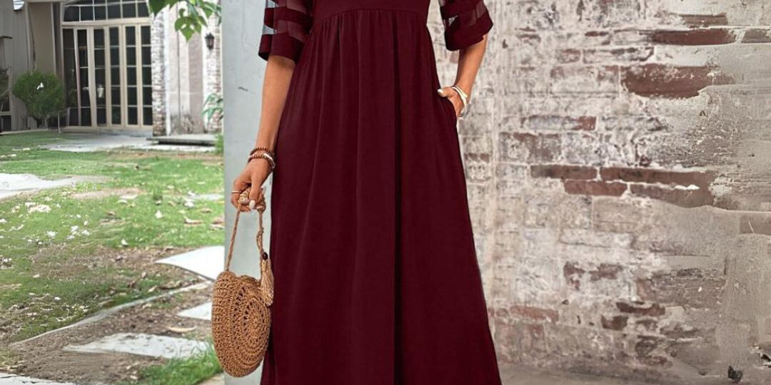 Aubrey™ – Flattering Tummy-Smoothing Midi Dress