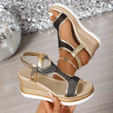 Nadia | Elegant Slip-On Wedge Sandals