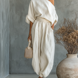 Eliza - Elegant Off-Shoulder Two-Piece Set