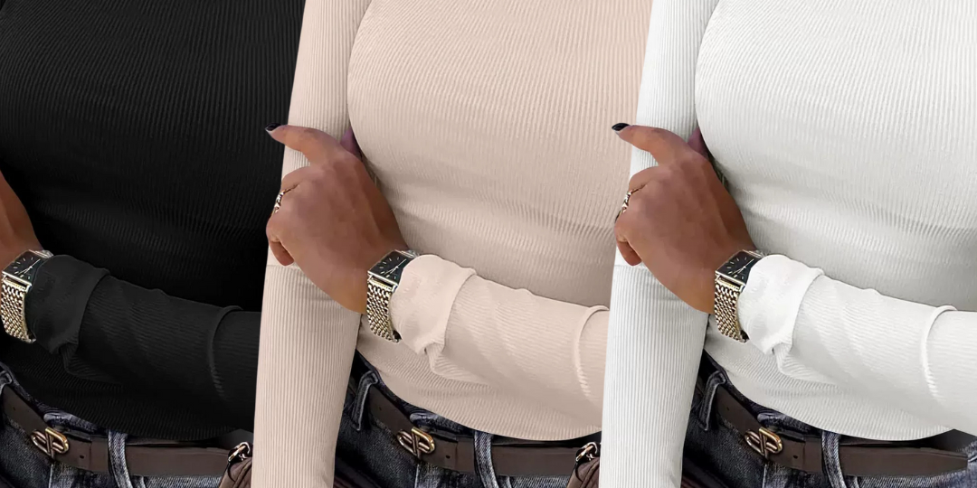KARIN™ - Basic Comfortable Ribbed Crewneck Shirt