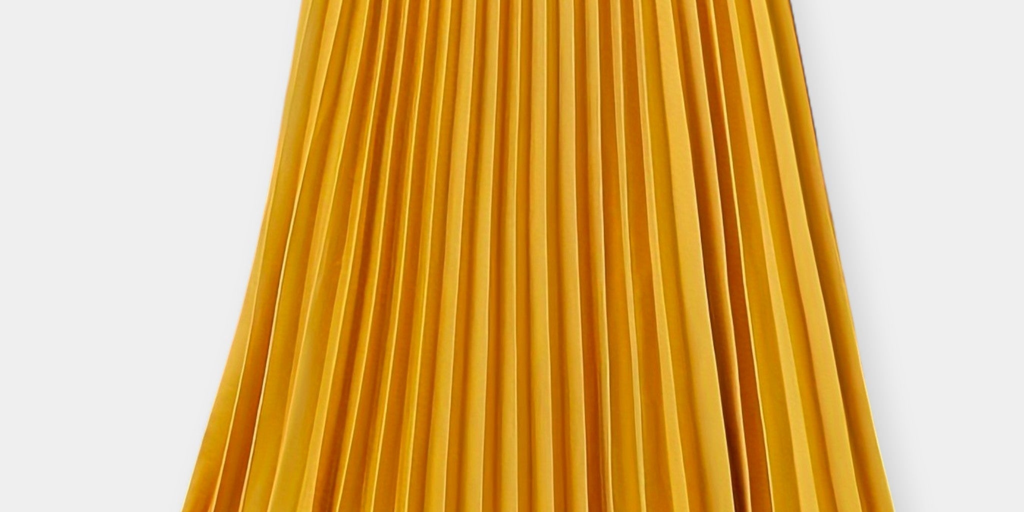 Pleated Satin Maxi Skirt